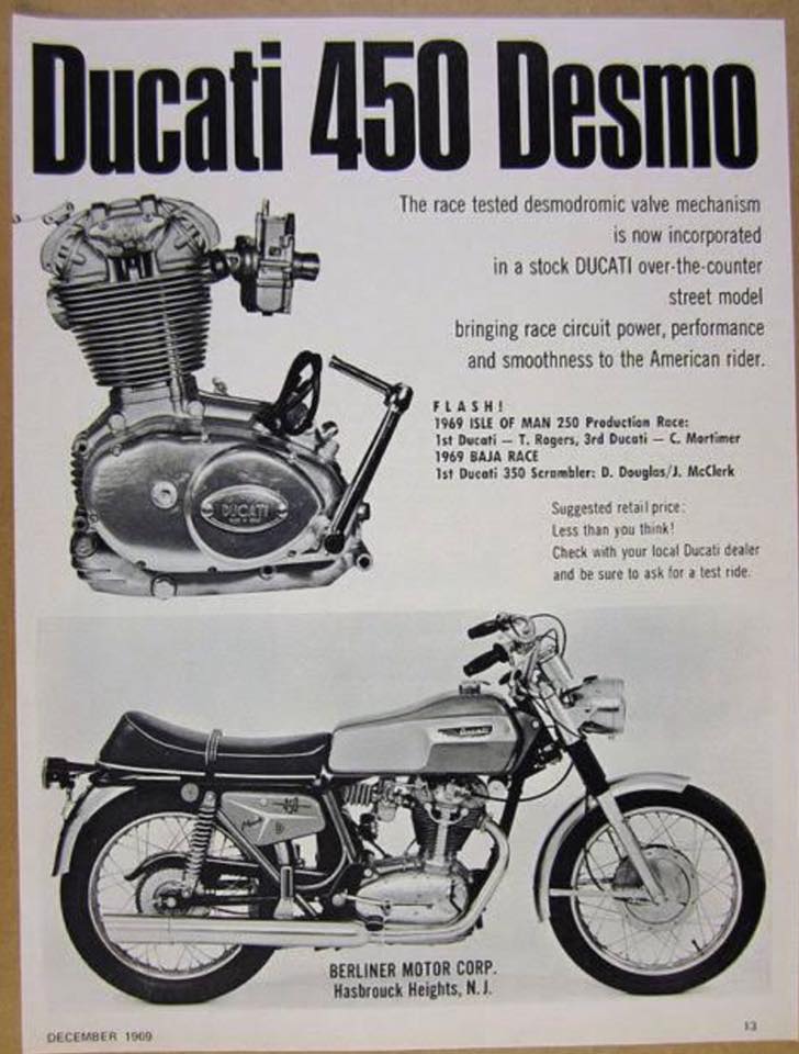 Ducati desmo 450 1969